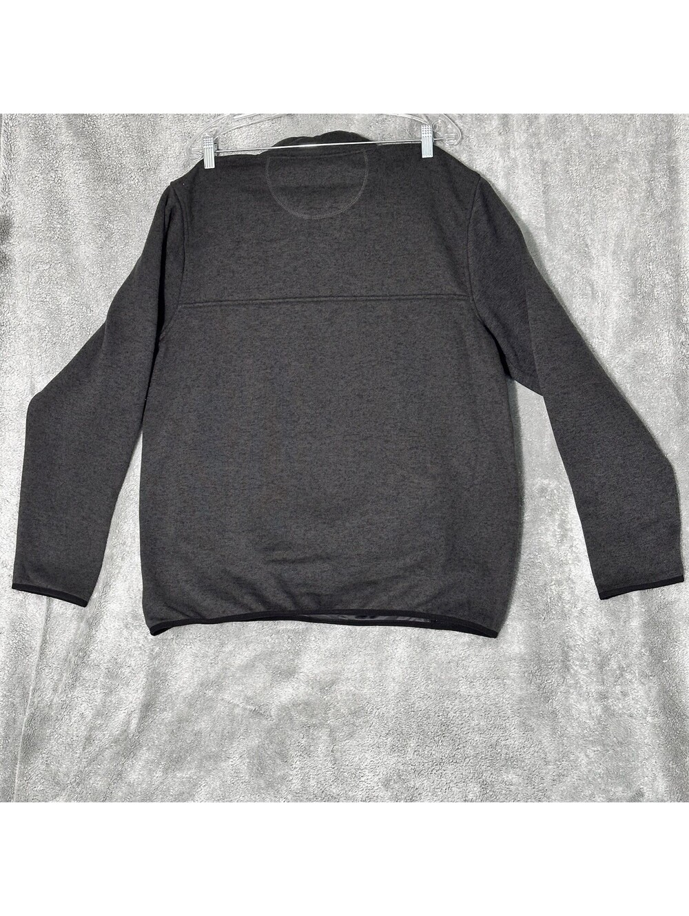 Trinity American Tradition Men's L Sweater Fleece Regular Fit Charcoal Gray NEW